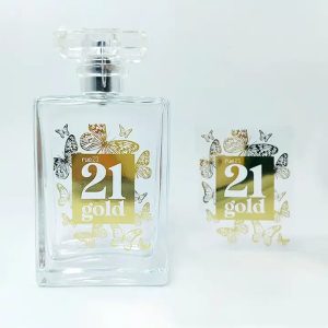 Customized printing stickers perfume bottle label